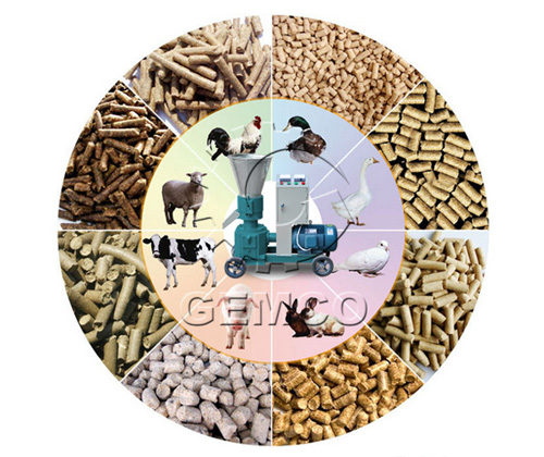 吉姆克顆粒機廠(chǎng)家生產(chǎn)的自制飼料顆粒機可以加工各種動(dòng)物飼料顆粒